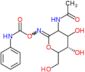 [(Z)-[(5S)-3-acetamido-4,5-dihydroxy-6-(hydroxymethyl)tetrahydropyran-2-ylidene]amino] N-phenylcarbamate