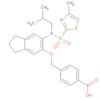 Benzoic acid,4-[[[2,3-dihydro-6-[(2-methylpropyl)[(4-methyl-2-thiazolyl)sulfonyl]amino]-1H-inden-5-yl]oxy]methyl]-
