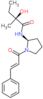 (2S)-2-hydroxy-2-methyl-N-{(2R)-1-[(2E)-3-phenylprop-2-enoyl]pyrrolidin-2-yl}butanamide