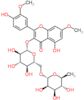 5-hydroxy-2-(4-hydroxy-3-methoxyphenyl)-7-methoxy-4-oxo-4H-chromen-3-yl 6-O-(6-deoxy-alpha-L-mannopyranosyl)-beta-D-glucopyranoside