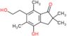 4-hydroxy-6-(2-hydroxyethyl)-2,2,5,7-tetramethyl-2,3-dihydro-1H-inden-1-one