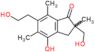 4-hydroxy-6-(2-hydroxyethyl)-2-(hydroxymethyl)-2,5,7-trimethyl-2,3-dihydro-1H-inden-1-one