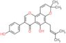 5-hydroxy-3-(4-hydroxyphenyl)-8,8-dimethyl-6-(3-methylbut-2-en-1-yl)-4H,8H-pyrano[2,3-f]chromen-4-…