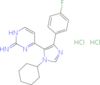 2-Pyrimidinamine, 4-[1-cyclohexyl-4-(4-fluorophenyl)-1H-imidazol-5-yl]-, hydrochloride (1:2)