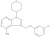 3-[(3-Chlorophenoxy)methyl]-1-(tetrahydro-2H-pyran-4-yl)-1H-pyrazolo[3,4-d]pyrimidin-4-amine