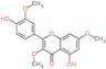 5-hydroxy-2-(4-hydroxy-3-methoxyphenyl)-3,7-dimethoxy-4H-chromen-4-one