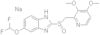 1H-Benzimidazole, 6-(difluoromethoxy)-2-[[(3,4-dimethoxy-2-pyridinyl)methyl]sulfinyl]-, sodium sal…