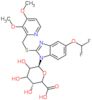 (3R,6S)-6-[5-(difluoromethoxy)-2-[(3,4-dimethoxy-2-pyridyl)methylsulfanyl]benzimidazol-1-yl]-3,4,5…