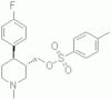 trans-(-)-4-(4-Fluorophenyl)-1-methyl-3-[(4-toluenesulfonyloxy)methyl]piperidine