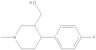 rel-(3R,4S)-4-(4-Fluorofenil)-1-metil-3-piperidinemetanolo