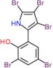 2,4-Dibromo-6-(3,4,5-tribromo-1H-pyrrol-2-yl)phenol