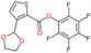 (2,3,4,5,6-pentafluorophenyl) 3-(1,3-dioxolan-2-yl)thiophene-2-carboxylate