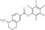 (2,3,4,5,6-pentafluorophenyl) 4-methyl-2,3-dihydropyrido[3,2-b][1,4]oxazine-7-carboxylate