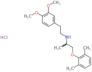 N-[2-(3,4-dimethoxyphenyl)ethyl]-1-(2,6-dimethylphenoxy)propan-2-amine hydrochloride (1:1)