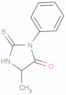 5-Methyl-3-phenyl-2-thioxo-4-imidazolidinone