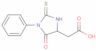 5-Oxo-1-phenyl-2-thioxo-4-imidazolidineacetic acid