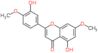 5-hydroxy-2-(3-hydroxy-4-methoxyphenyl)-7-methoxy-4H-chromen-4-one