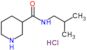 N-(2-methylpropyl)piperidine-3-carboxamide hydrochloride