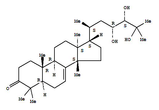 Lanost-7-en-3-ona,23,24,25-triidroxi-, (13a,14b,17a,20S,23R,24S)-