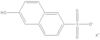 2-Naphthalenesulfonic acid, 6-hydroxy-, potassium salt (1:1)