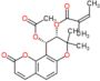 [(9S,10S)-10-acetoxy-8,8-dimethyl-2-oxo-9,10-dihydropyrano[2,3-f]chromen-9-yl] (Z)-2-methylbut-2-enoate