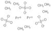 Praseodymium(III) sulfate octahydrate