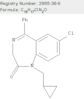 2H-1,4-Benzodiazepin-2-one, 7-chloro-1-(cyclopropylmethyl)-1,3-dihydro-5-phenyl-