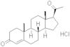 Pregn-4-ene-3,20-dione hydrochloride