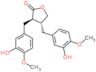 (3R,4R)-3,4-bis(3-hydroxy-4-methoxybenzyl)dihydrofuran-2(3H)-one