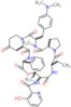 N-{22-[4-(dimethylamino)benzyl]-6-ethyl-10,23-dimethyl-5,8,12,15,17,21,24-heptaoxo-13-phenyldocosahydro-12H-pyrido[2,1-f]pyrrolo[2,1-l][1,4,7,10,13,16]oxapentaazacyclononadecin-9-yl}-3-hydroxypyridine-2-carboxamide