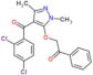 2-{[4-(2,4-dichlorobenzoyl)-1,3-dimethyl-1H-pyrazol-5-yl]oxy}-1-phenylethanone