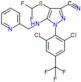 1-[2,6-dichloro-4-(trifluoromethyl)phenyl]-4-[(difluoromethyl)sulfanyl]-5-[(pyridin-2-ylmethyl)amino]-1H-pyrazole-3-carbonitrile