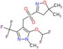 3-({[5-(difluoromethoxy)-1-methyl-3-(trifluoromethyl)-1H-pyrazol-4-yl]methyl}sulfonyl)-5,5-dimethyl-4,5-dihydro-1,2-oxazole