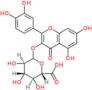 2-(3,4-dihydroxyphenyl)-5,7-dihydroxy-4-oxo-4H-chromen-3-yl D-glucopyranosiduronic acid