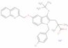 sodium 3-[1-[(4-chlorophenyl)methyl]-5-(quinolin-2-ylmethoxy)-3-tert-butylsulfanyl-indol-2-yl]-2...