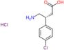 (3R)-4-amino-3-(4-chlorophenyl)butanoic acid hydrochloride (1:1)