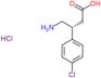 Benzenepropanoic acid, β-(aminomethyl)-4-chloro-, hydrochloride (1:1), (βR)-