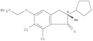 {[(2R)-6,7-dichloro-2-cyclopentyl-2-methyl-1-oxo-2,3-dihydro-1H-inden-5-yl]oxy}acetic acid