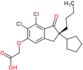 {[(2S)-2-butyl-6,7-dichloro-2-cyclopentyl-1-oxo-2,3-dihydro-1H-inden-5-yl]oxy}acetic acid