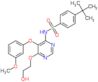 4-tert-butyl-N-[6-(2-hydroxyethoxy)-5-(3-methoxyphenoxy)pyrimidin-4-yl]benzenesulfonamide