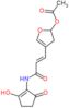 (2E)-(+)-3-[5-(Acetyloxy)-4,5-dihydro-3-furanyl]-N-(2-hydroxy-5-oxo-1-cyclopenten-1-yl)-2-propenam…