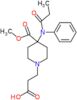 3-{4-(methoxycarbonyl)-4-[phenyl(propanoyl)amino]piperidin-1-yl}propanoic acid