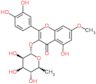 2-(3,4-dihydroxyphenyl)-5-hydroxy-7-methoxy-4-oxo-4H-chromen-3-yl 6-deoxy-alpha-L-mannopyranoside