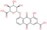 6-carboxy-8-hydroxy-9,10-dioxo-9,10-dihydroanthracen-1-yl beta-D-glucopyranosiduronic acid