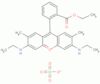 Xanthylium, 9-[2-(ethoxycarbonyl)phenyl]-3,6-bis(ethylamino)-2,7-dimethyl-, perchlorate (1:1)