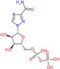 1-{5-O-[hydroxy(phosphonooxy)phosphoryl]-beta-D-ribofuranosyl}-1H-1,2,4-triazole-3-carboxamide