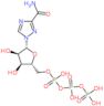 1-[5-O-(hydroxy{[hydroxy(phosphonooxy)phosphoryl]oxy}phosphoryl)-beta-D-ribofuranosyl]-1H-1,2,4-triazole-3-carboxamide