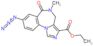 ethyl 8-azido-5-methyl-6-oxo-5,6-dihydro-4H-imidazo[1,5-a][1,4]benzodiazepine-3-carboxylate