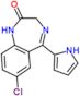 7-Chloro-1,3-dihydro-5-(1H-pyrrol-2-yl)-2H-1,4-benzodiazepin-2-one