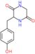 3-(4-hydroxybenzyl)piperazine-2,5-dione